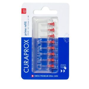 Mezizubní kartáček Curaprox CPS 07 Prime Refill červený 0,7 mm, 8 ks